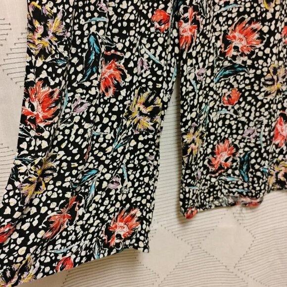 Cynthia Rowley Floral Capri Black Pants Pockets Sleep Bottoms Women's Size XL - Picture 3 of 8